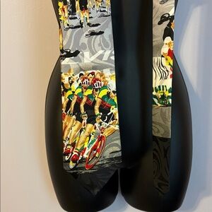 Steven Harris Vintage Cycling Biking Racing Tour de France Necktie Tie